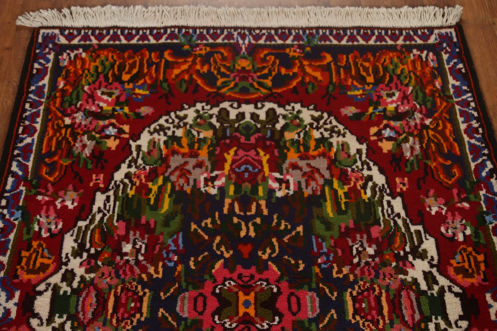 Victorian Style Traditional Floral Rug 4×5 Handmade Wool Carpet