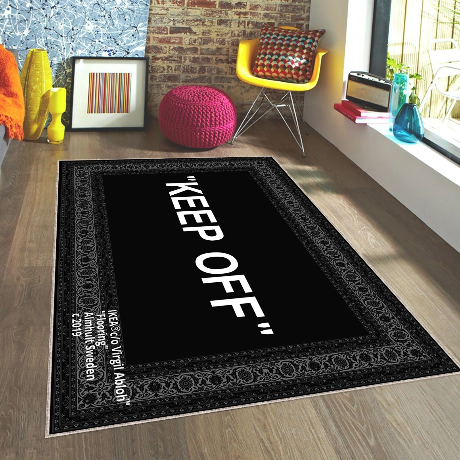 Keepoff Pattern, Keep Off Rug, Cool Deco Rug, Popular Rug, Home Decor Rug