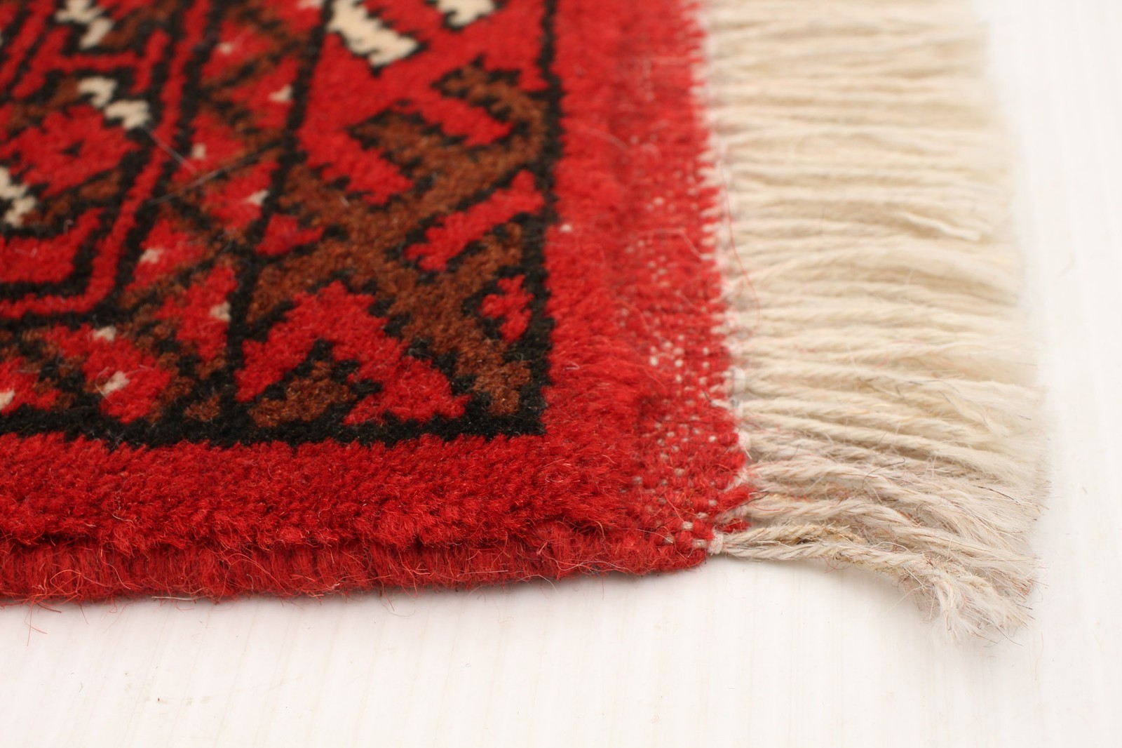 Vintage Hand-Knotted Area Rug 3’5″ x 5’0″ Traditional Wool Carpet