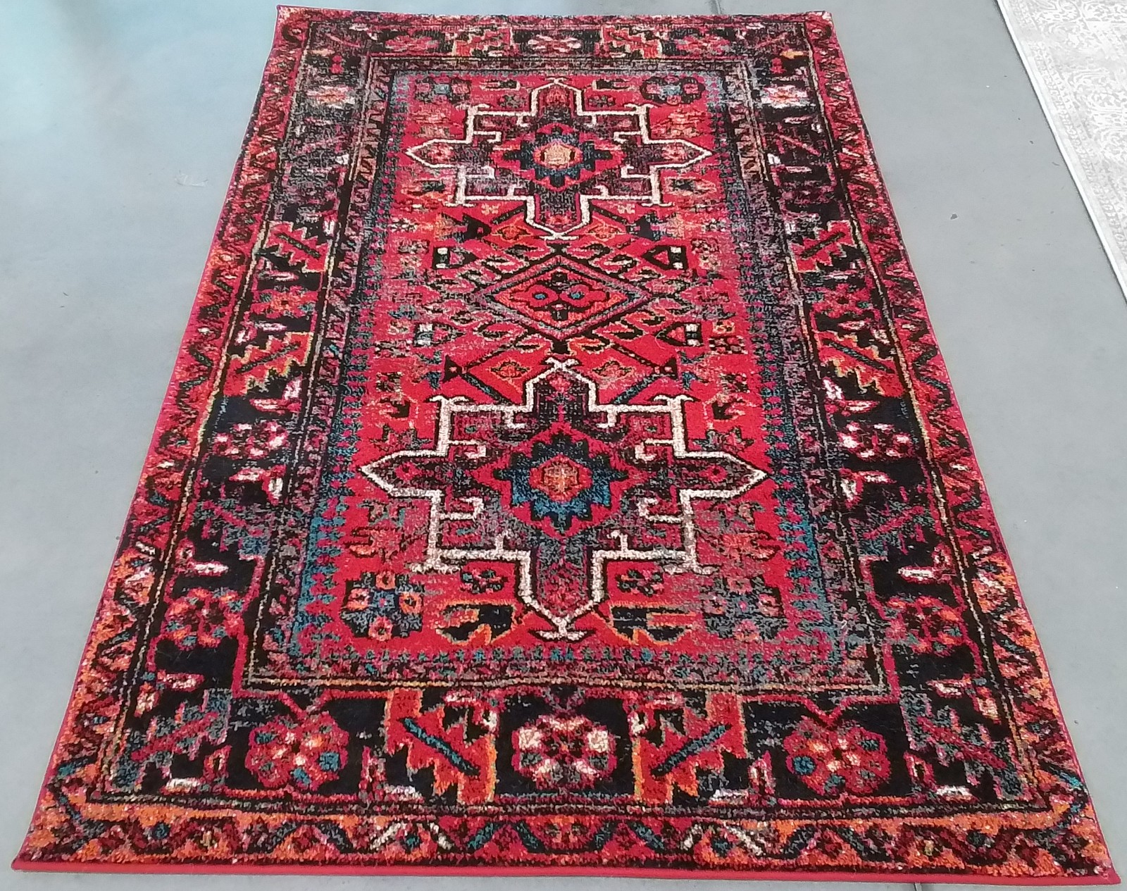 RED / MULTI 4′-0″ x 6′-0″ Back Stain Rug, Reduced Price 1172805201 VTH211A-4