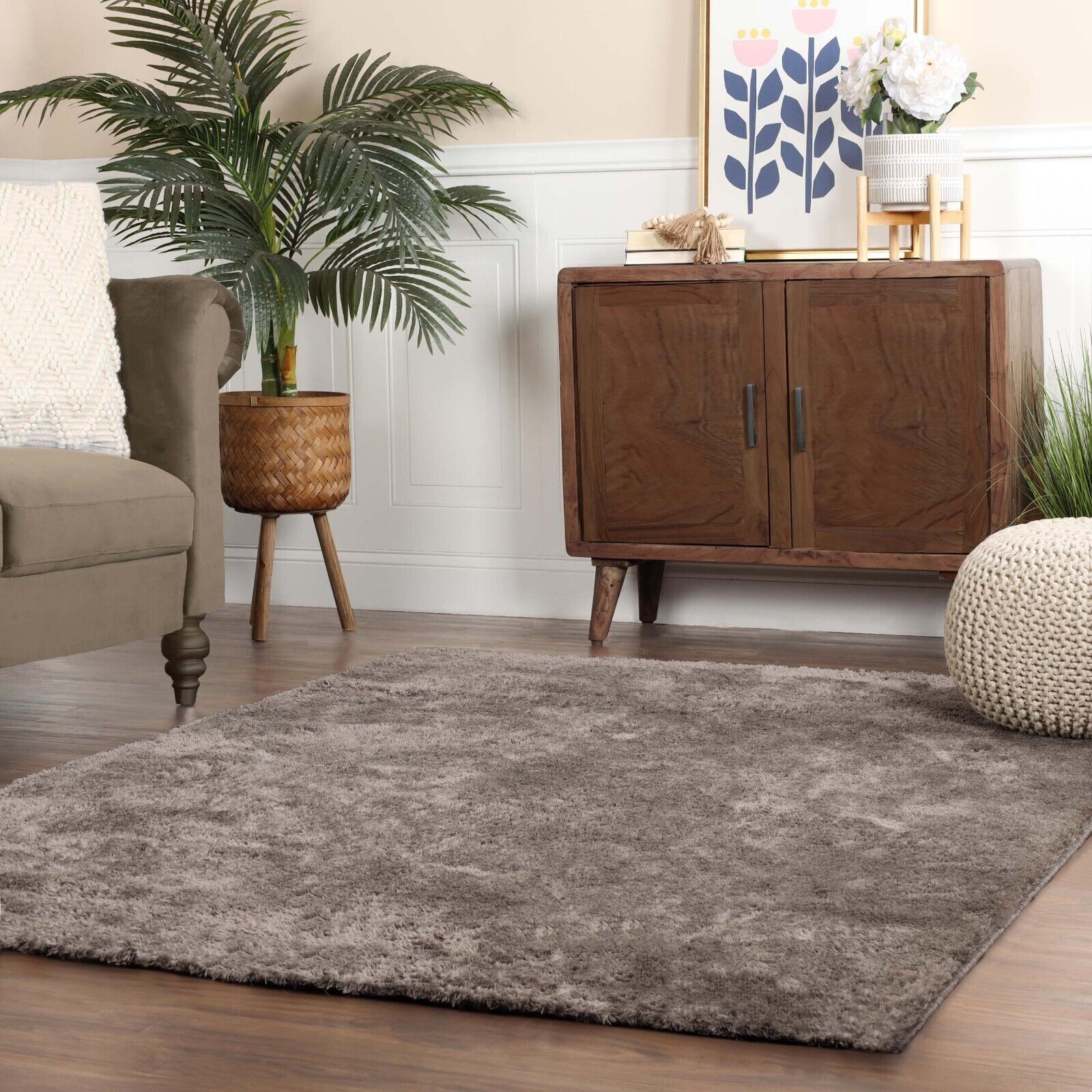 California Luxury Solid Soft Shag Carpet Runner 5 x 7 6×9 7 x 10 Large Area Rugs
