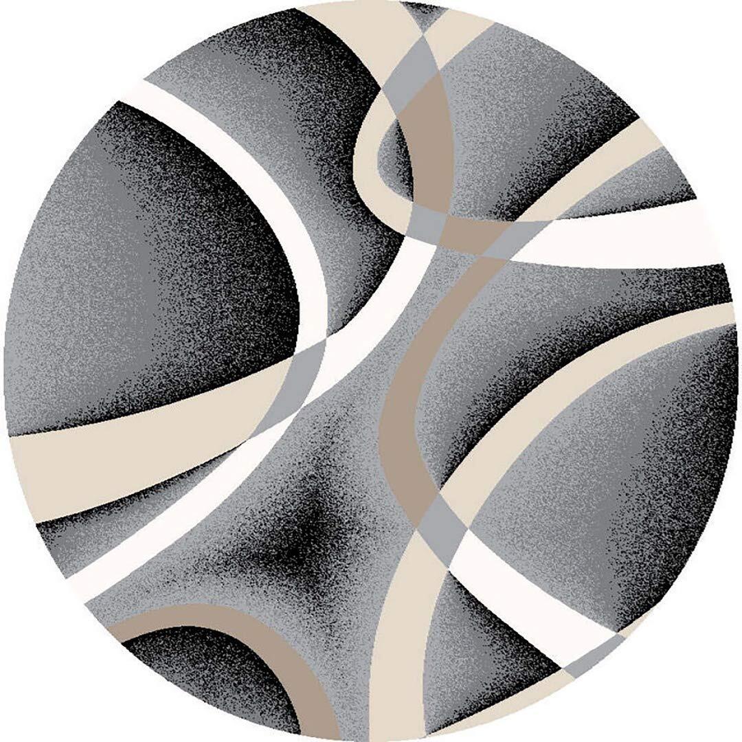 Premium Carved Modern Contemporary Abstract Rug 2305 Sand Gray 2’2”x7’4”