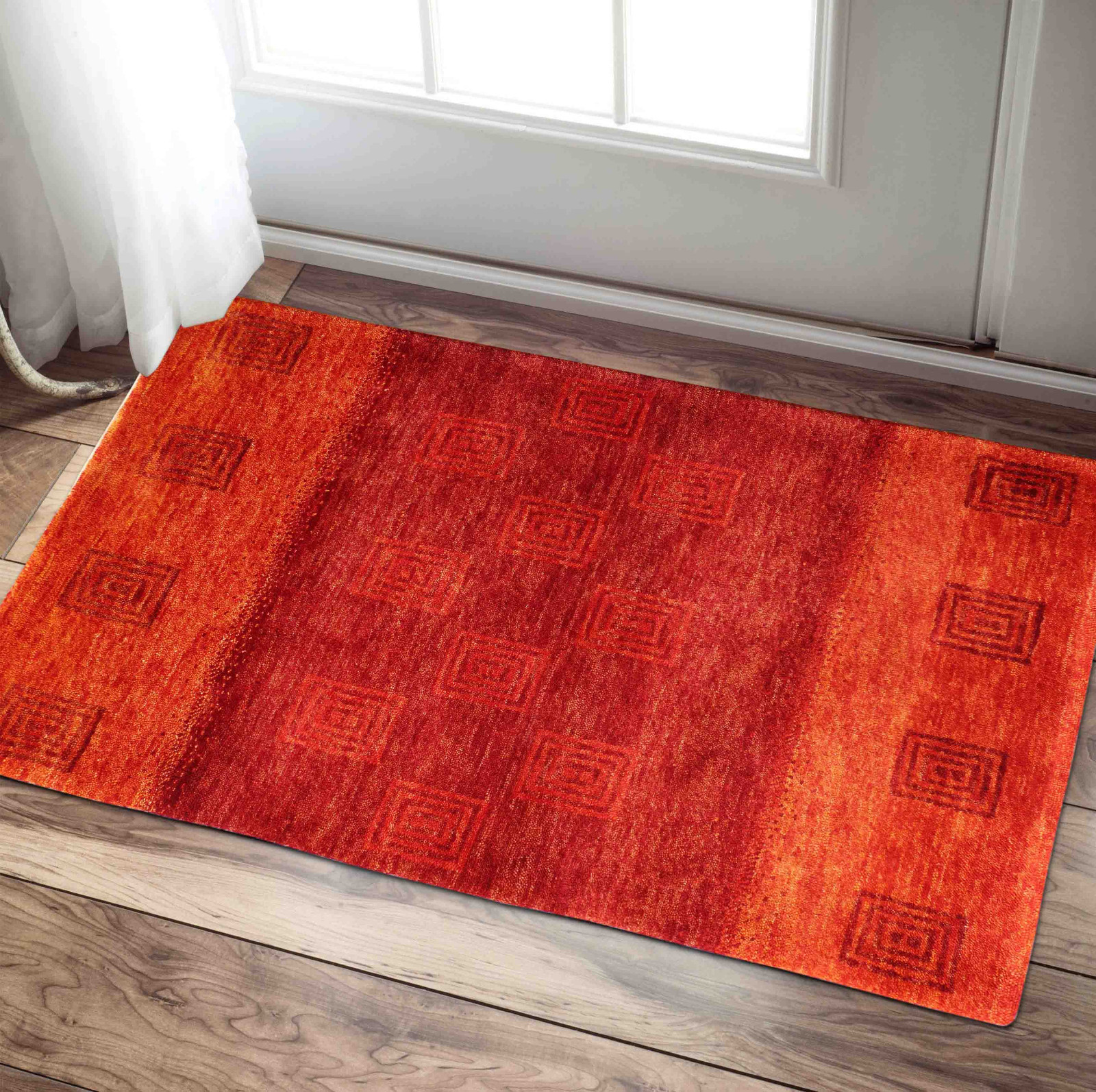 New Red Gabbeh 2’x3′ ft Hand Knotted Oriental Style 100% Wool Area Rugs & Carpet