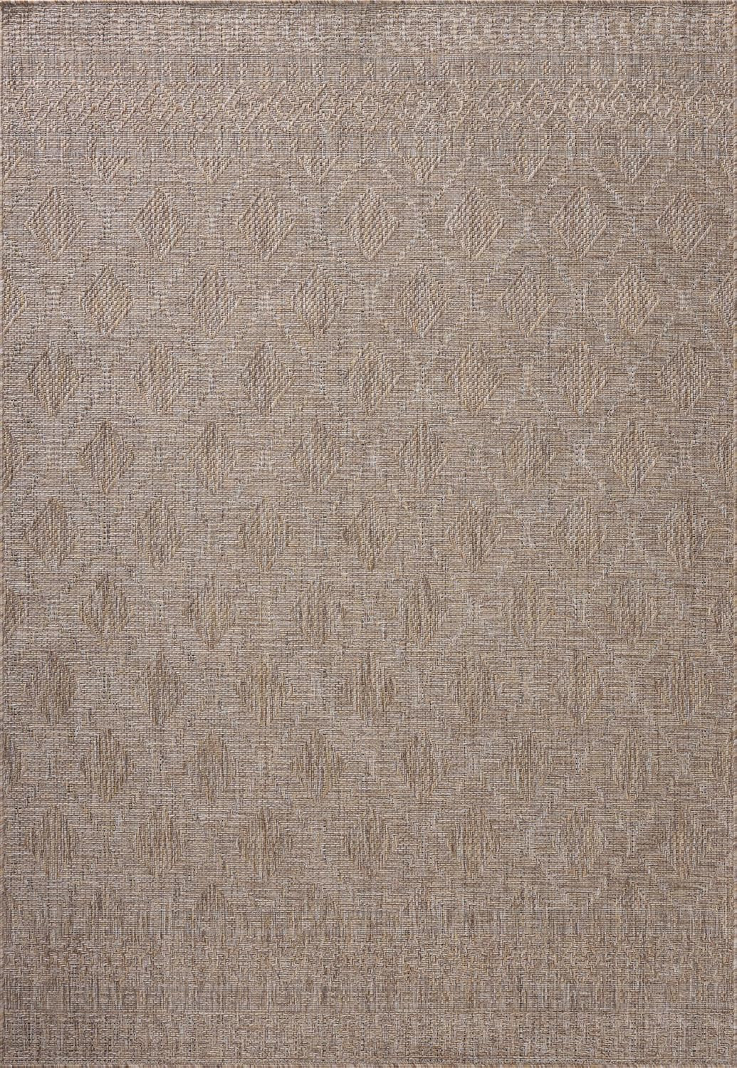 Loloi Topanga Collection 5’3″ x 7’6″ Natural/Mist Indoor/Outdoor Area Rug