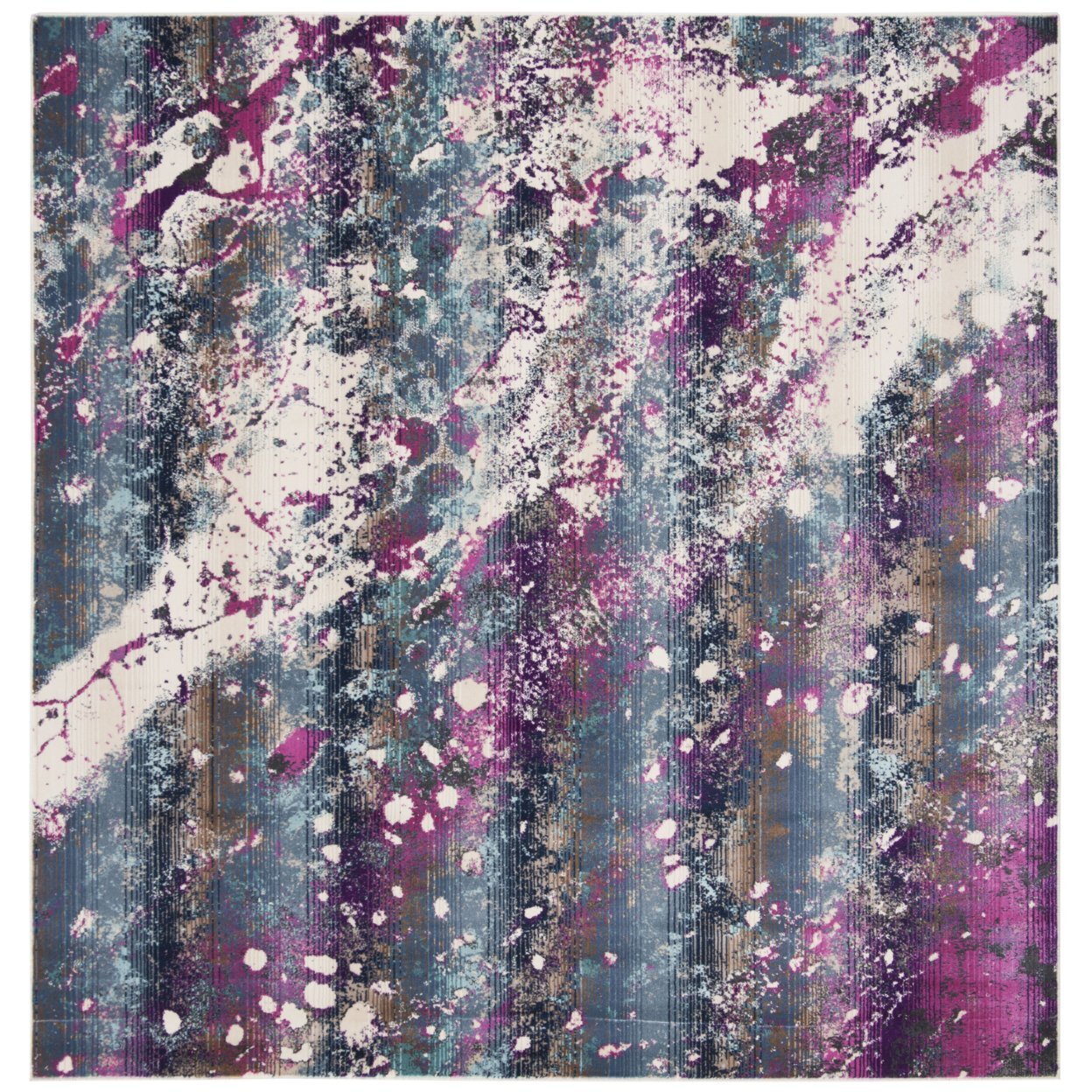 SAFAVIEH Radiance Collection RAD111B Teal / Magenta Rug