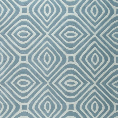 Blue Hand Tufted Wool Area Rug, Living Room Carpet, Wool Room Carpet Custom Rugs
