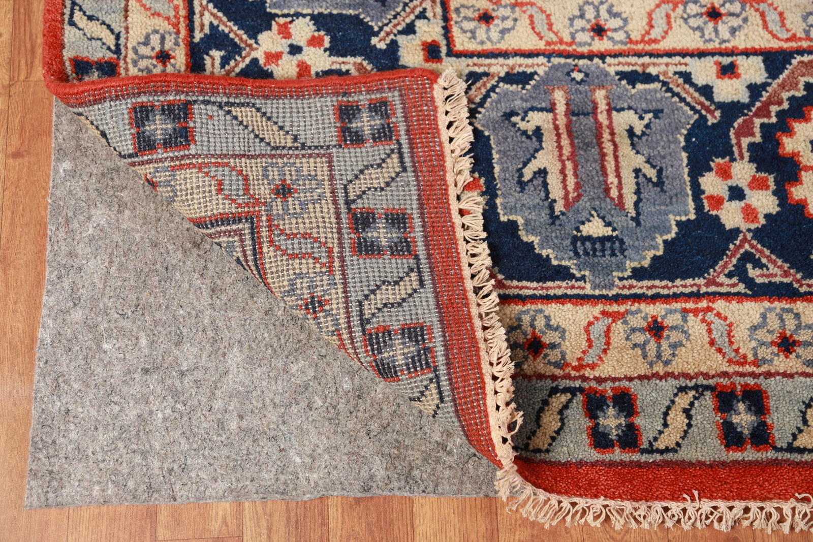Red/ Navy Blue Geometric Viss Oriental Hand-made Palace Size Rug 12×18 Carpet