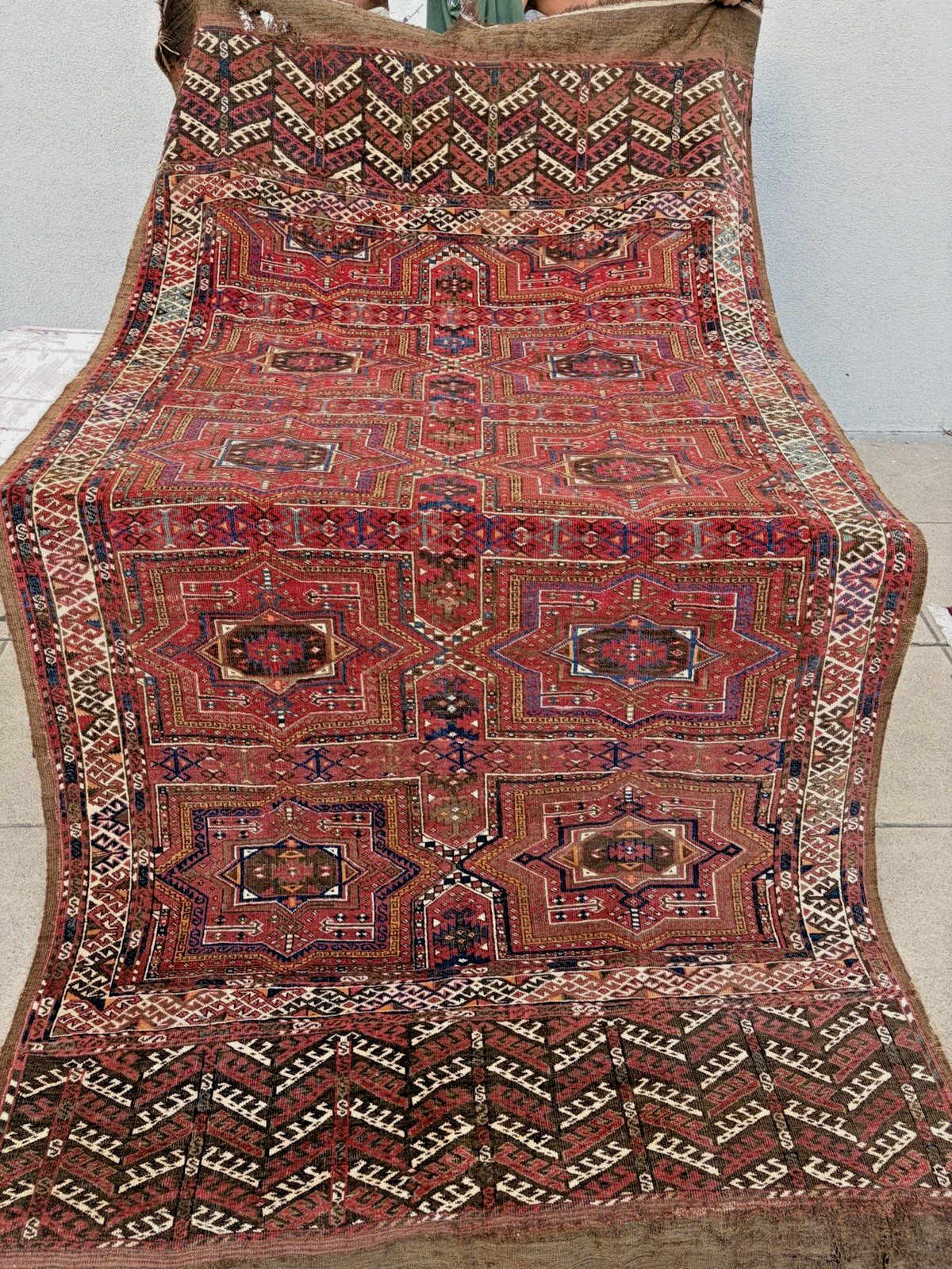 Auth: Ci 1850 Arabatchi Turkmen Main Rug Crivelli Salor Gul 5×10 Masterpiece