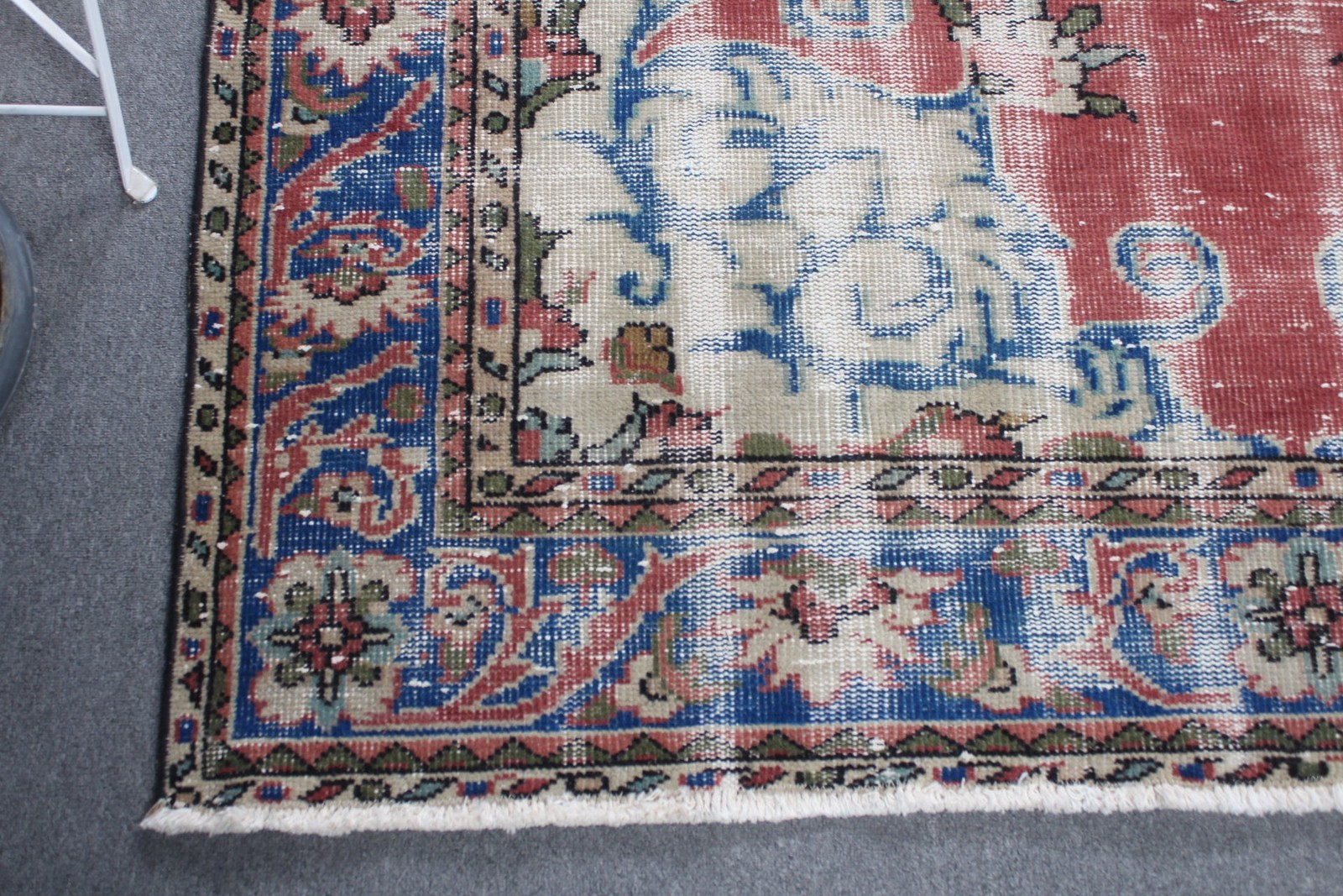 5,8×8,7 ft Large Vintage Rug, Red Oriental Turkish Rug