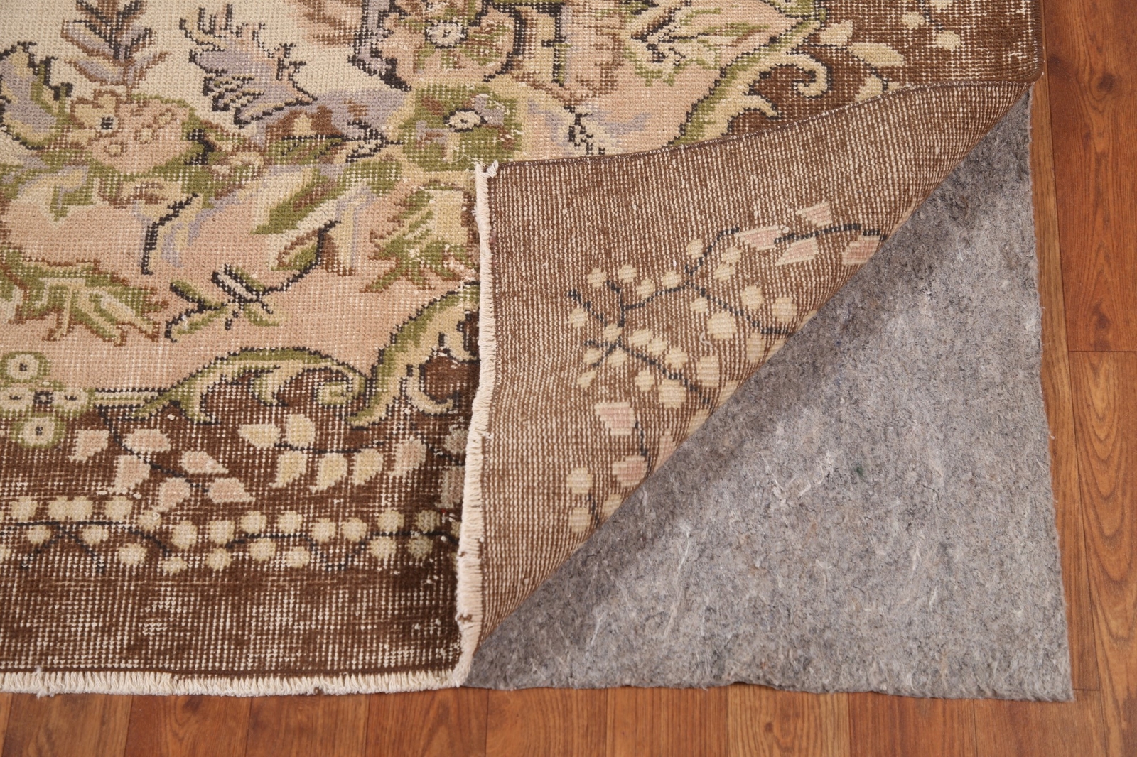 Vintage Handmade Floral Sparta Turkish Area Rug 6×10 Hand-knotted Wool Carpet