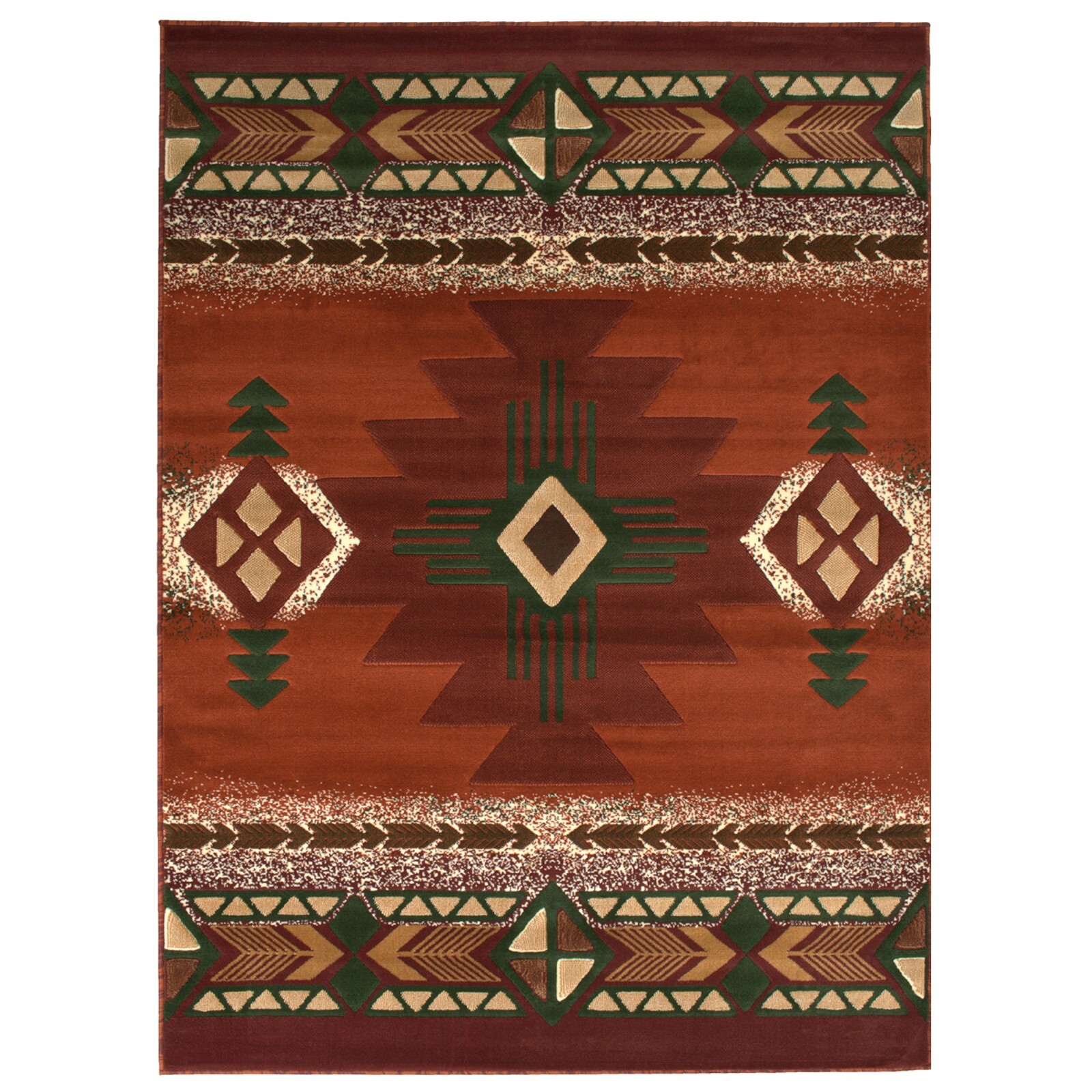 YHSF South West Native American Area Rug Easy Clean – 5 Feet x 7 Feet