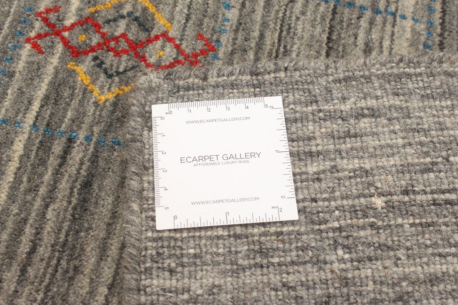 Traditional Grey Hand loomed Area Rug 3’10” x 6’0″ Oriental Carpet