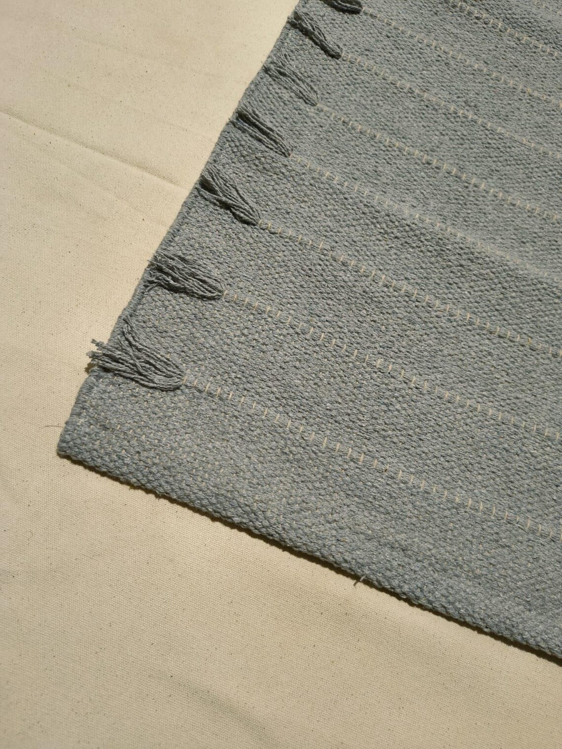 Organic Herbal Cotton Yoga Mat – Ecofriendly, Handwoven, Anti-Slip Exercise & Me