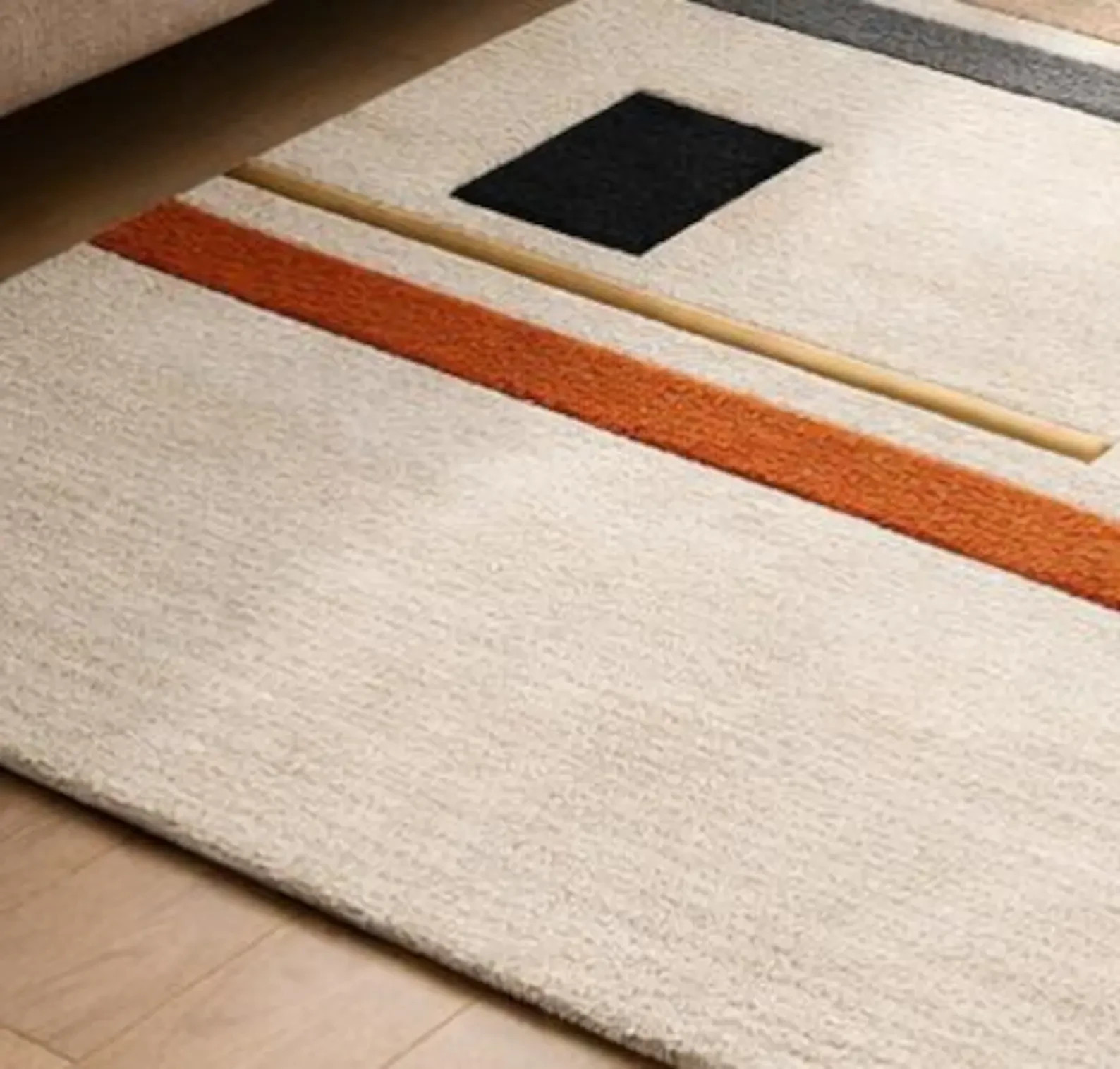 Hand Tufted NZ Wool Area Rug – Modern Geometric Abstract Design modern carpet