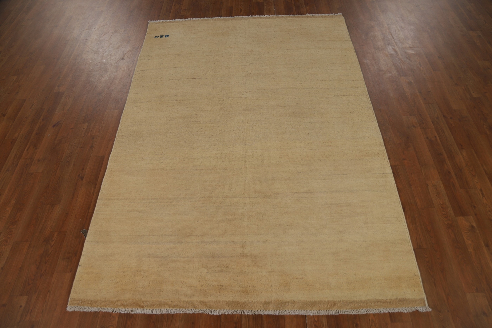 Handmade Gabbeh Solid Design Wool Modern Rug – Light Gold” 5×7 ft