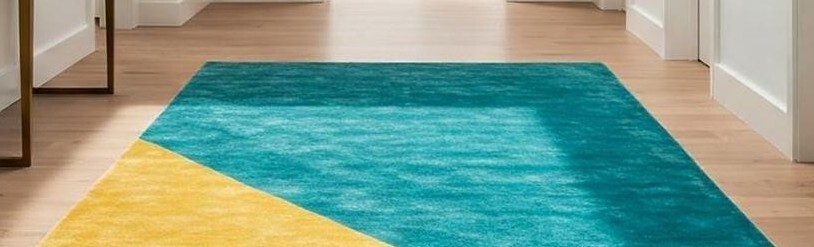 RECTANGULAR SHAPE “Modern Hallway with Geometric Accent Rug” FOR BEDROOM