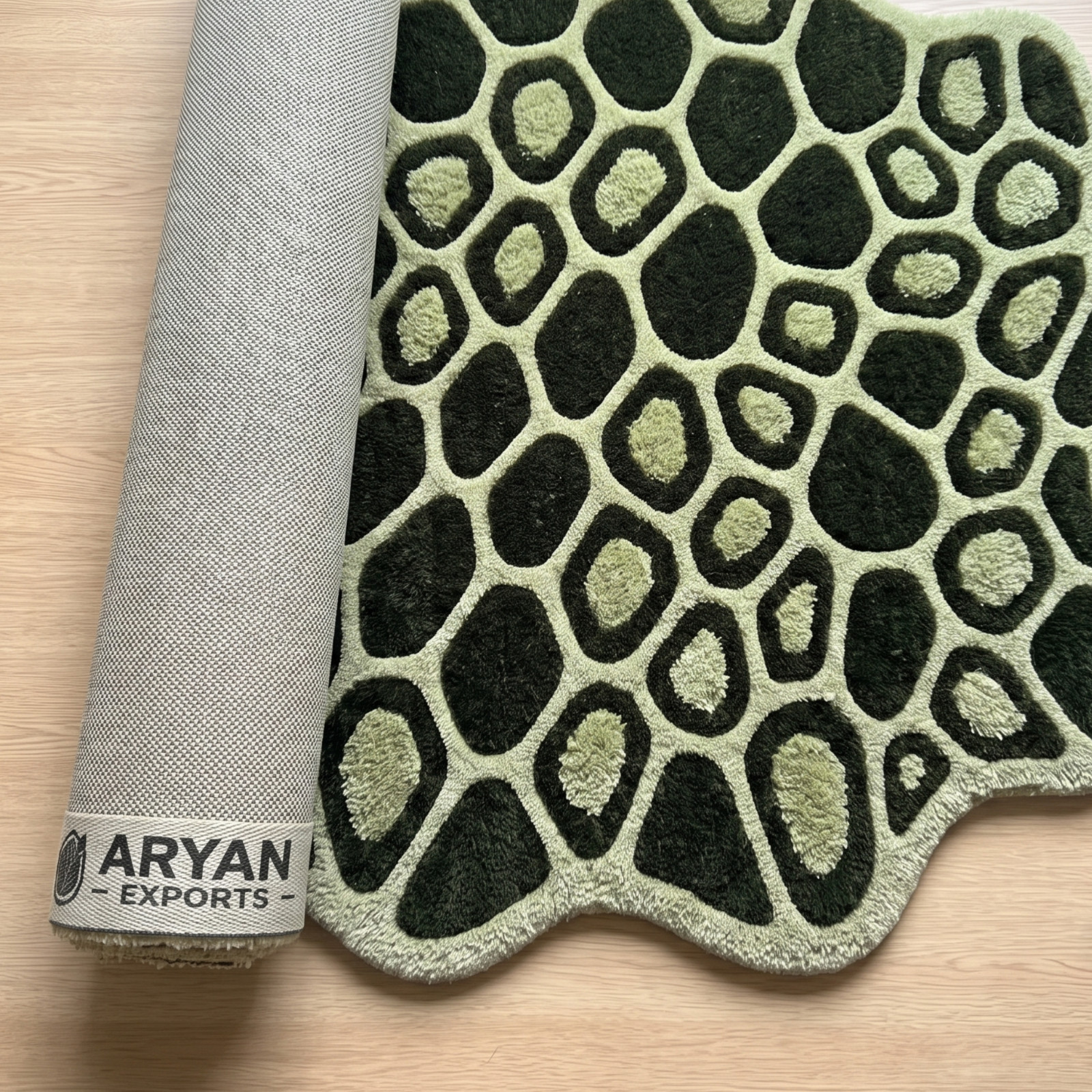 8×10 Hand Tufted Wool Area Rug Handmade Modern Designer Carpet Living Room