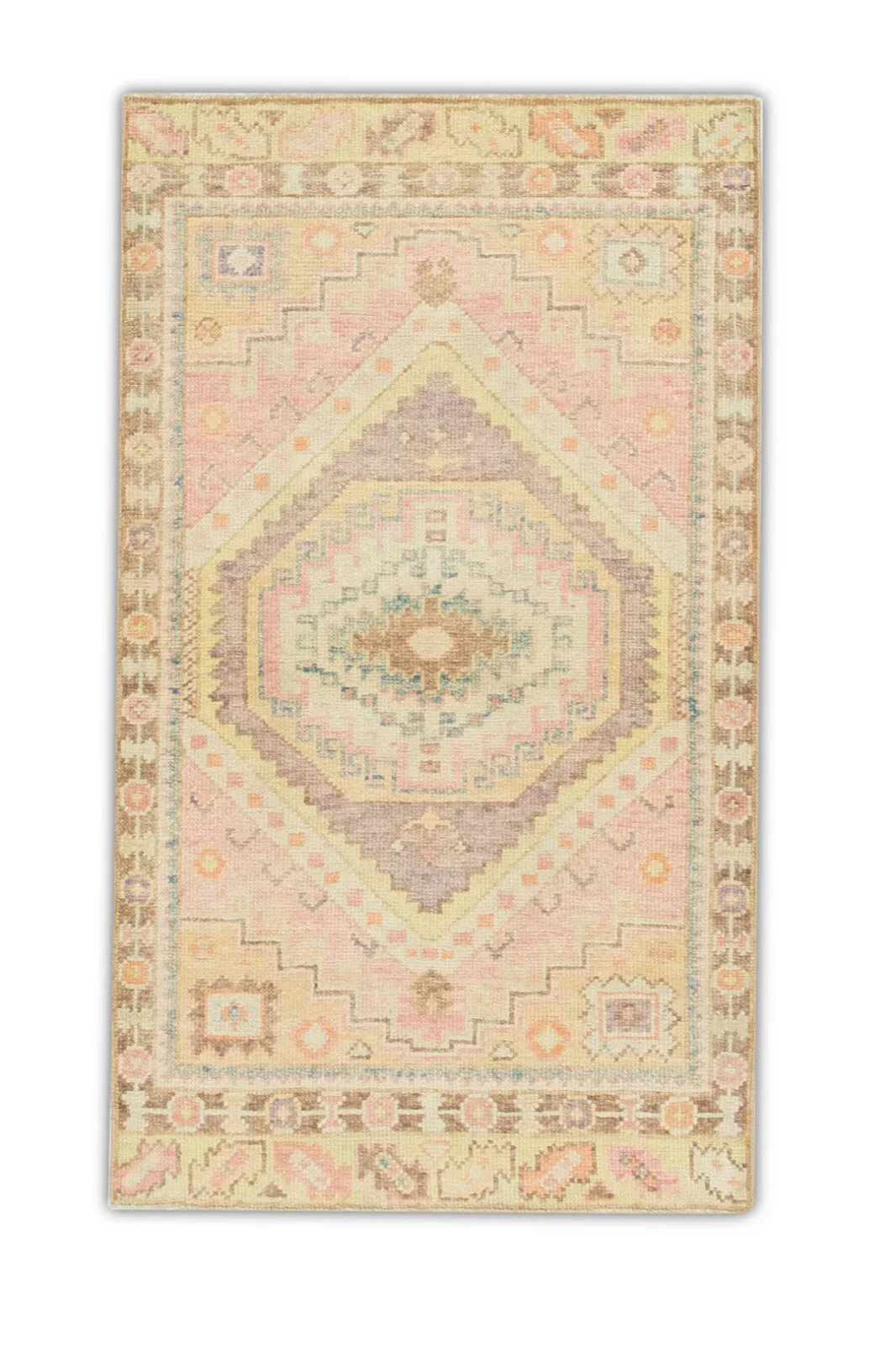 Turkish Oushak Rug Oriental Handmade Rug 2’11” x 5’1″ #893