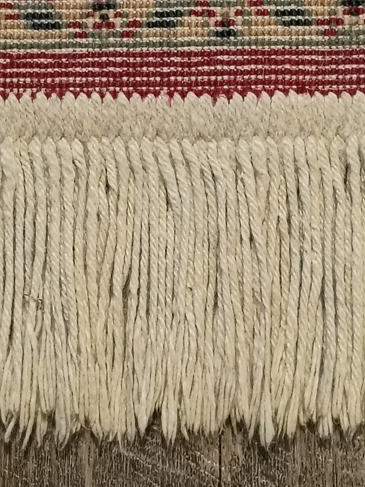 Harat Red 24 Side Woven Rug Hand Knotted Cotton Fringe Belgium 40″ 65″