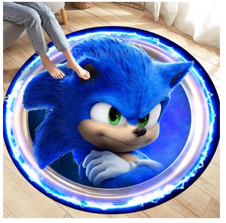 Kids Sonic Rug Carpet 100 x 100CM mat Sonic the hedgehog