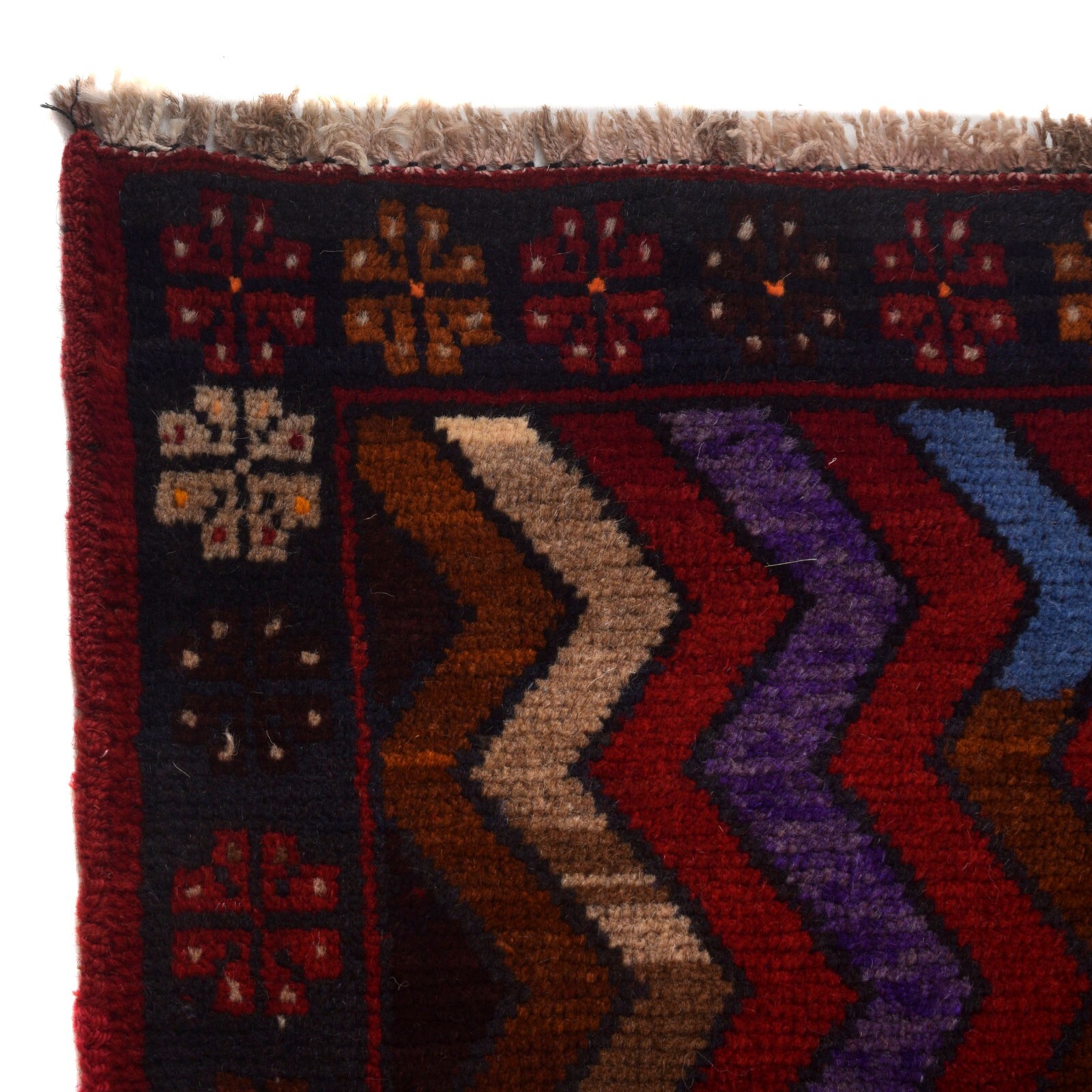 Hand Knotted Traditional Afghan Baluchi Bedroom Area Carpet 3′ 9×6′ 1 ft -W27309