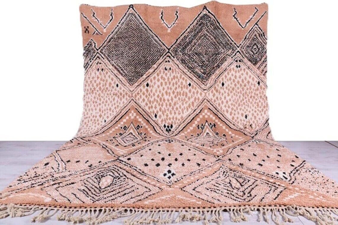 New Luxury Modern Moroccan Berber Wool Rug Color Multicolor Design Carpet Rug