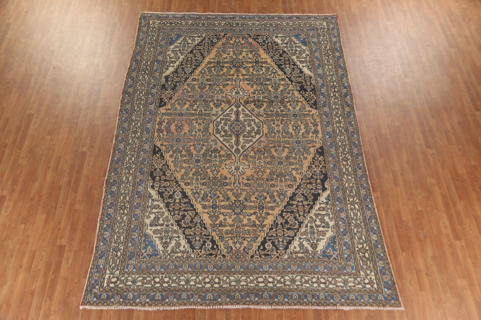 Geometric Room Size Area Rug 9×12 Medallion Hand-made Classic Vintage Carpet