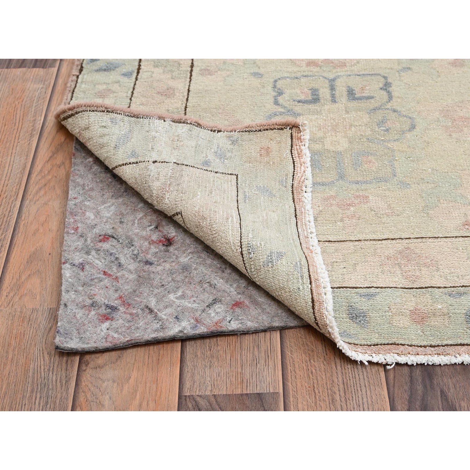 13’5″x19’3″ Ivory Vintage Egyptian Wool Hand Knotted Oversized Oriental Rug 2537