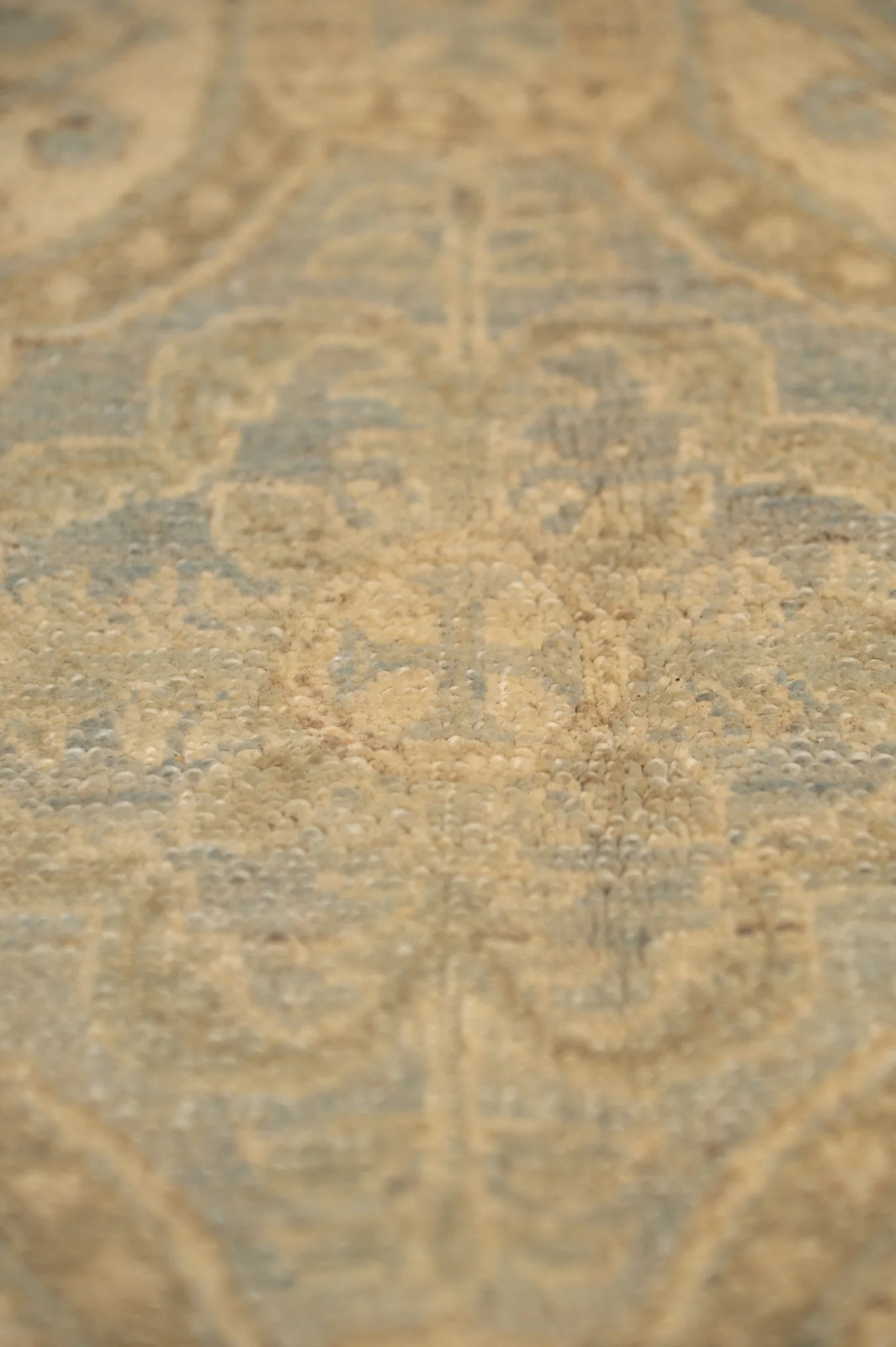 8 .0 x 10.6 New Handmade Ziglar Chobi Rug Neutral Light Green #B-77571
