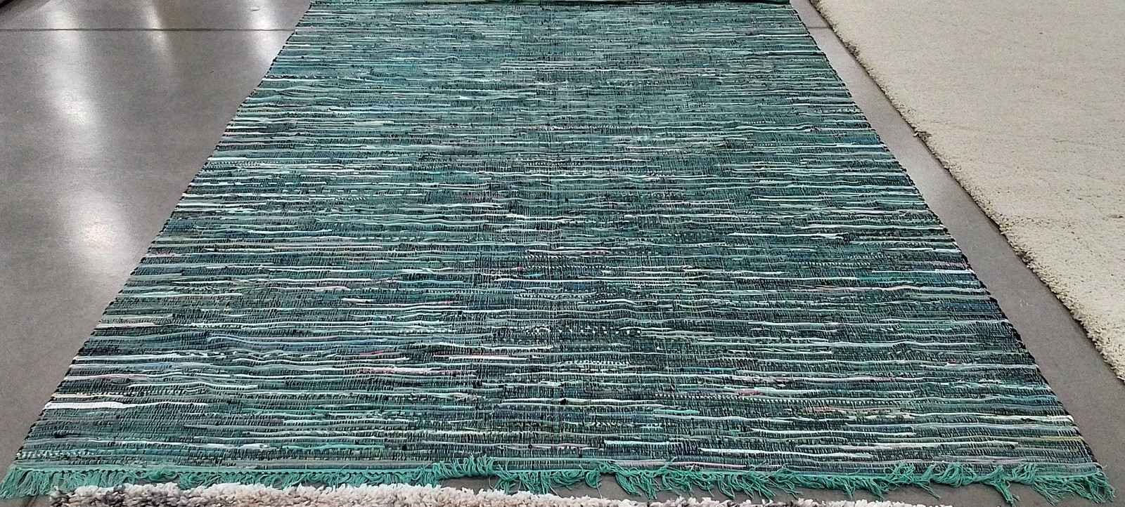 TURQUOISE / MULTI 8′-0″ x 10′-0″ Flaw in Rug, Reduced Price 1172791338 RAR127C-8