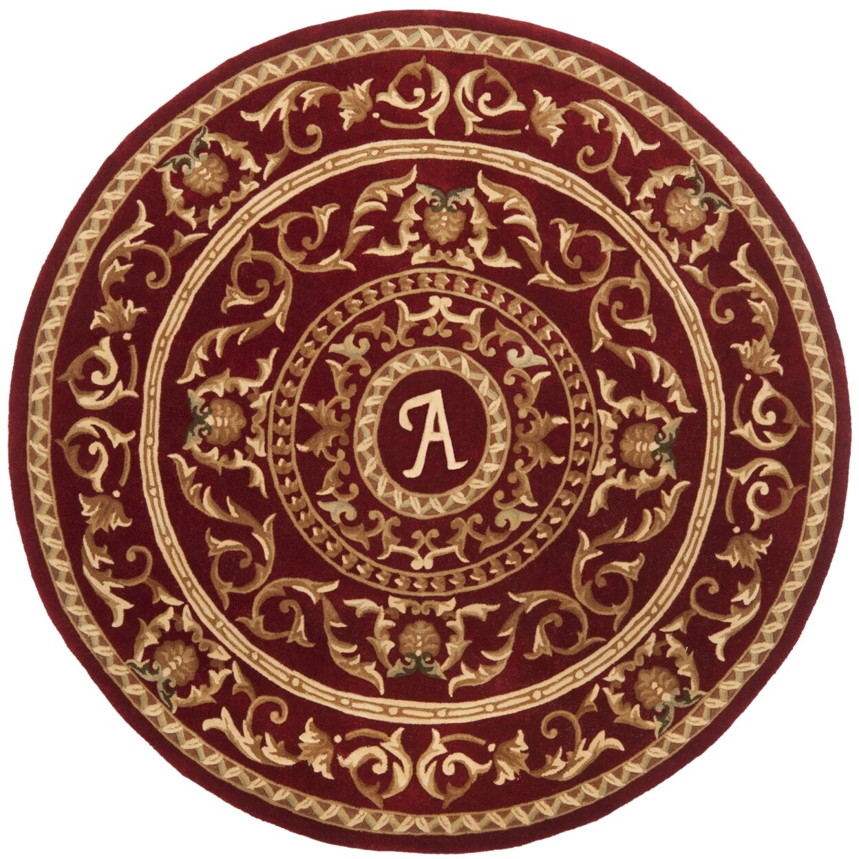 SAFAVIEH Naples Collection NA519A Handmade Burgundy Rug