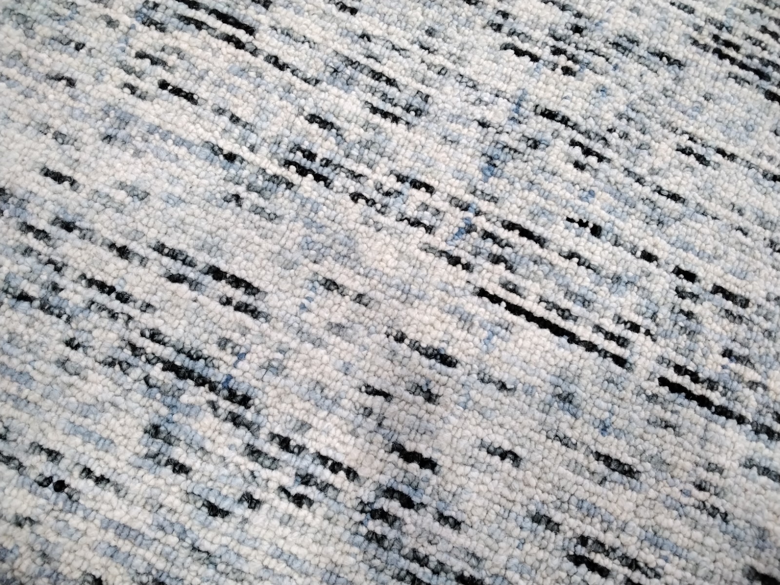 BLUE / CHARCOAL 5′ X 8′ Broken Thread Rug, Reduced Price 1172732826 ABT468B-5