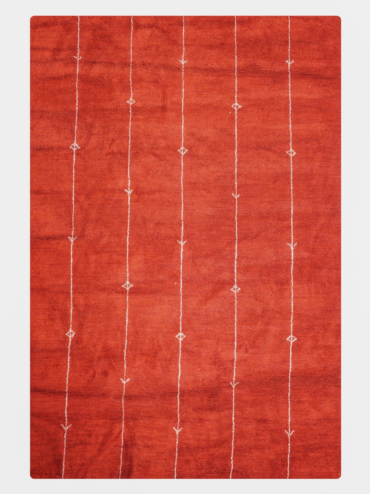 Hand Knotted Gabbeh Silk Mix 6’x9′ Area Rug Contemporary Rust BBH Homes BBLSM601