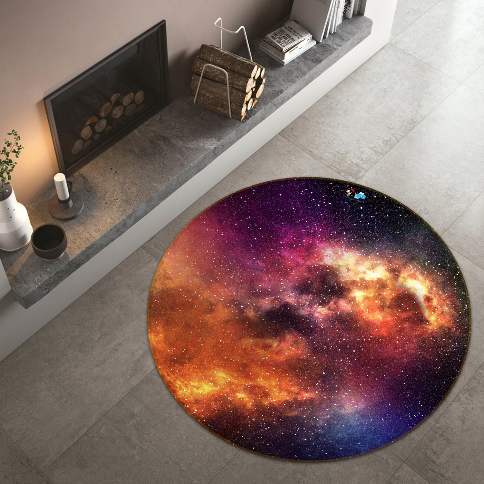 3D Orange Star ZHUA587 Game Non Slip Rug Mat Photo Carpet Zoe