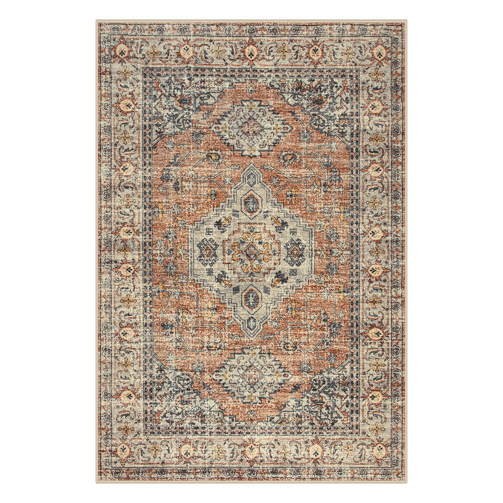 Oriental 2×3 Washable Rugs for Entryway, Soft Door Mat Indoor Entrance Small …