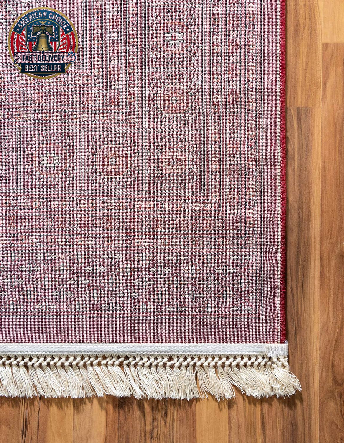 Tekke Collection Over-Dyed Saturated Traditional Torkaman Area Rug, 9 Ft X 12 Ft