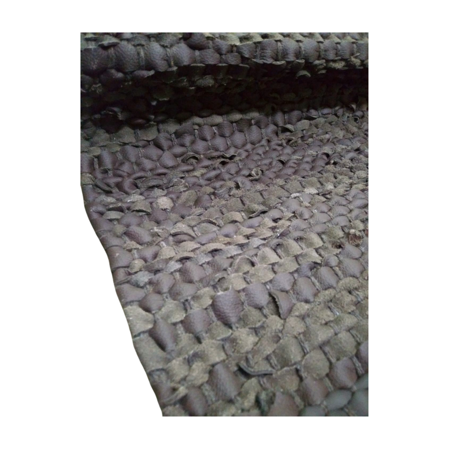 Leather Rug For Fireplace Fireproof Mat Color Coffee Size 2.13×4.42 & other size