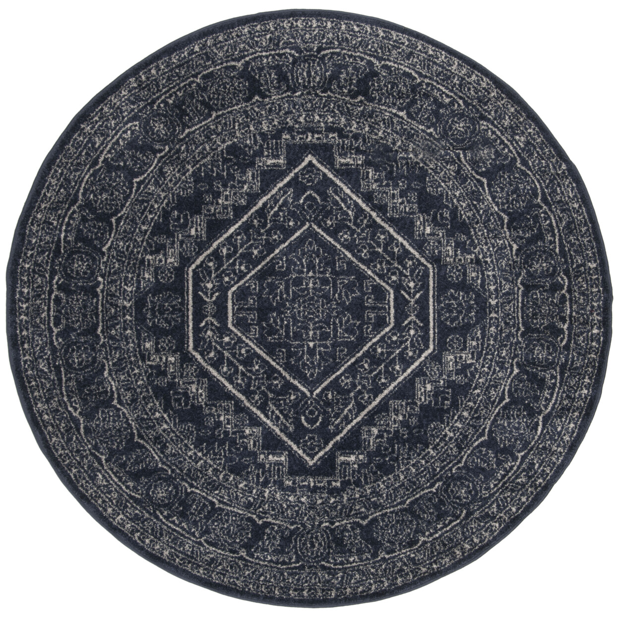 SAFAVIEH Adirondack Collection ADR108N Navy / Ivory Rug