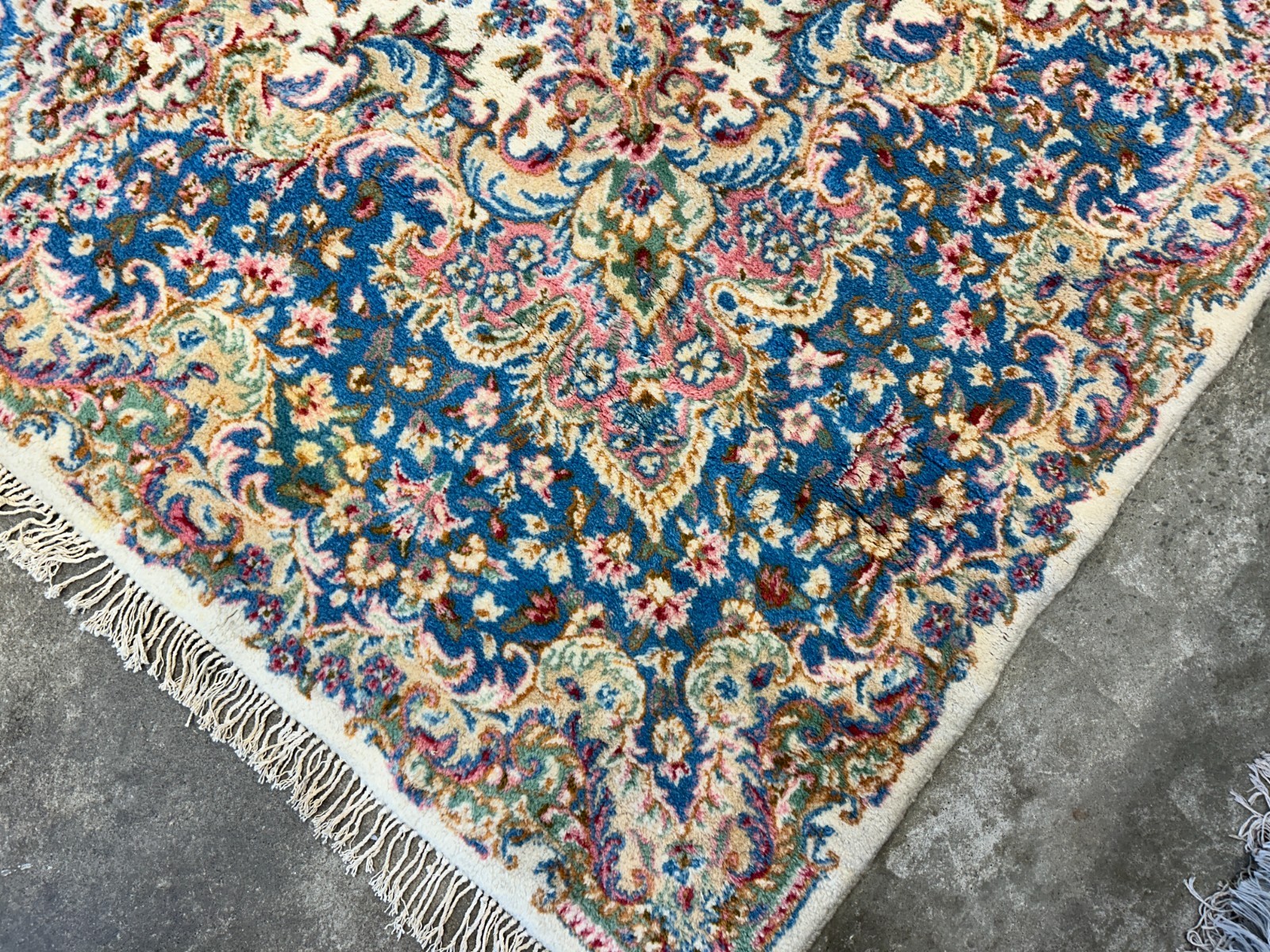 10’11″x14’9″ Hand-Knotted Wool Kermane Area Rug – 11×15 Handmade Carpet