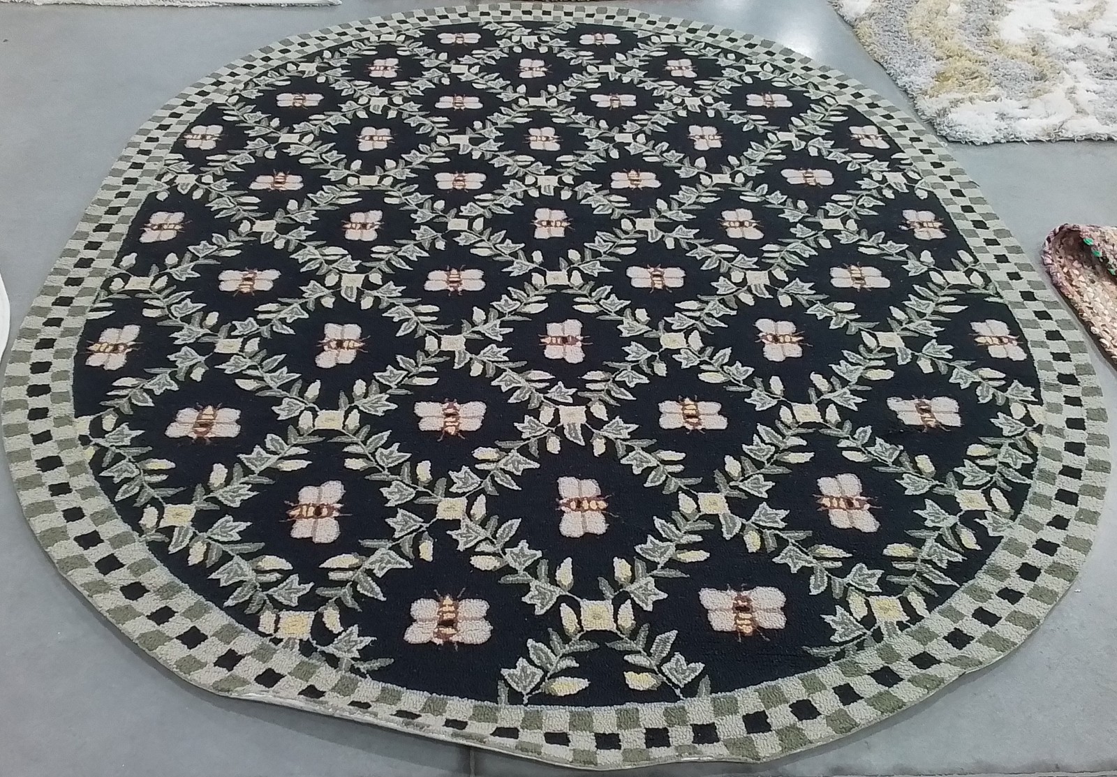BLACK 7′-6″ x 9′-6″ Cut on Rug, Reduced Price 1172807809 HK55B-8OV