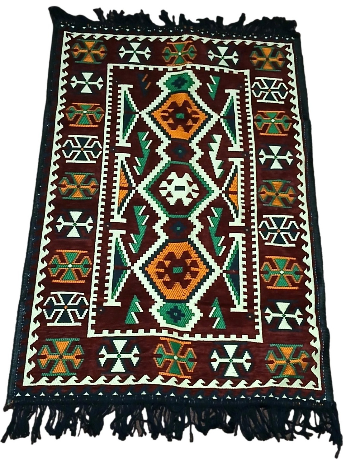 Traditional Old Style Turkish Kilim Small Rug Carpet 1.96ft x 2.9ft Vintage Look