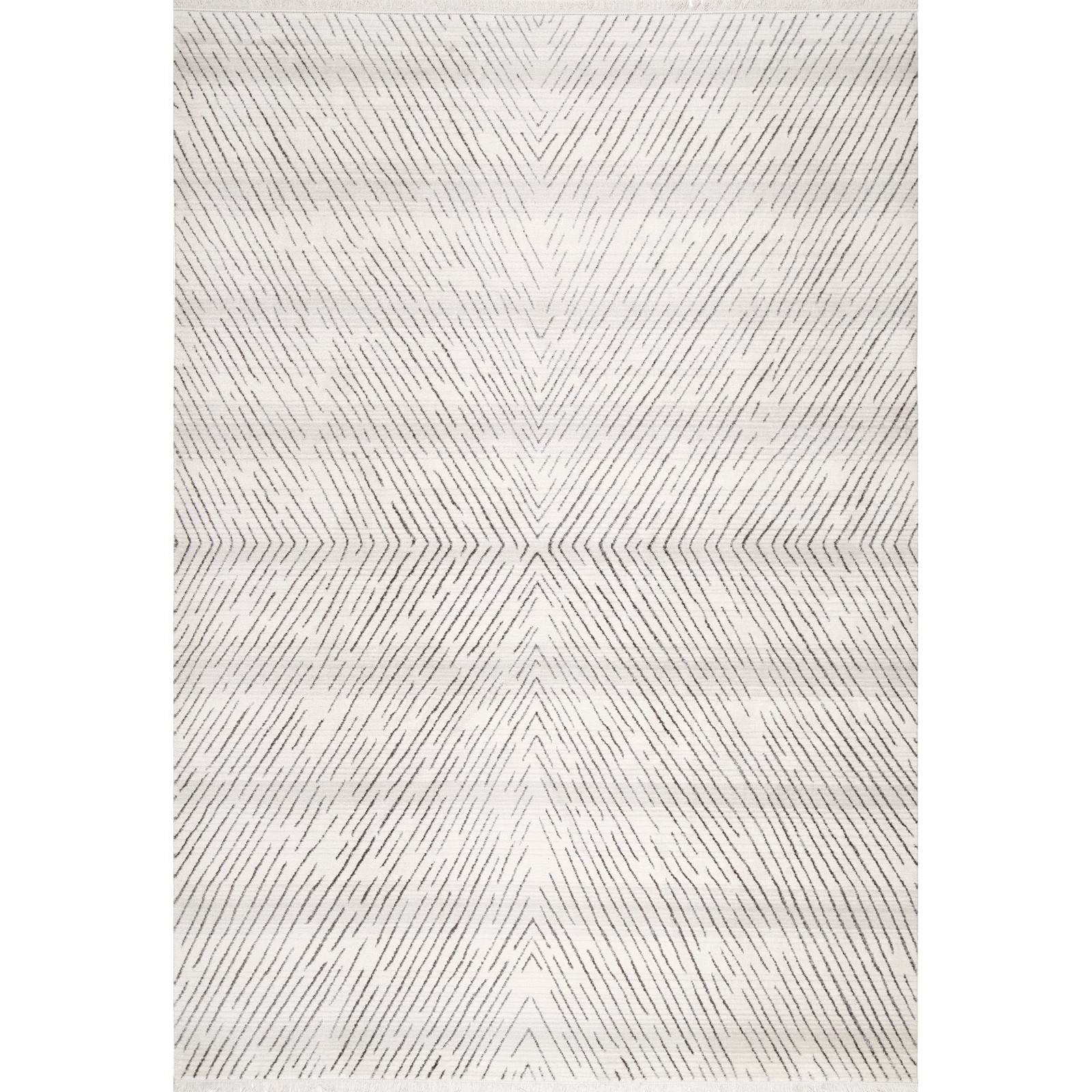 Nuloom Fringed Performance Jazlyn Beige/Ivory 4 X 6 Abstract Soft And Cozy High