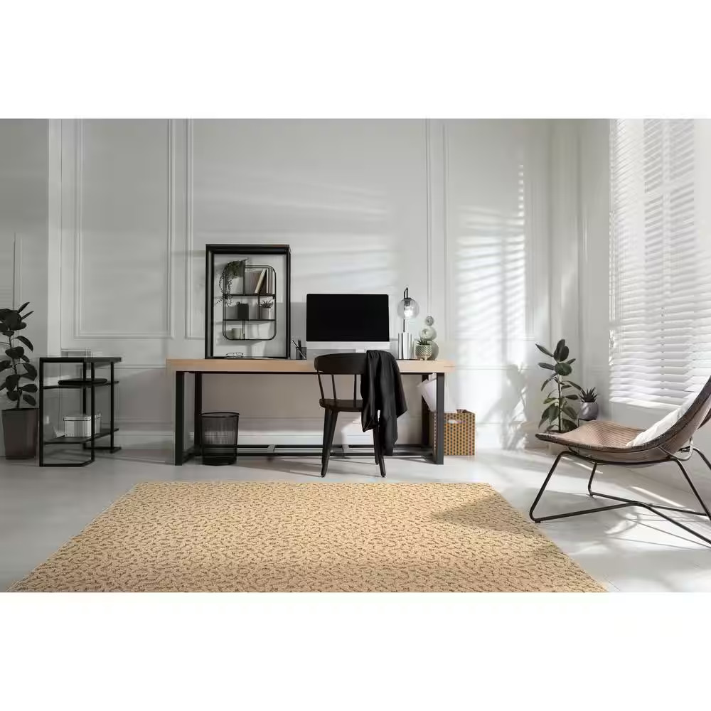 Garland Rug Ivy Beige 6×9 Area Rug Indoor Living Room Bedroom CL-01-0N-0069-02