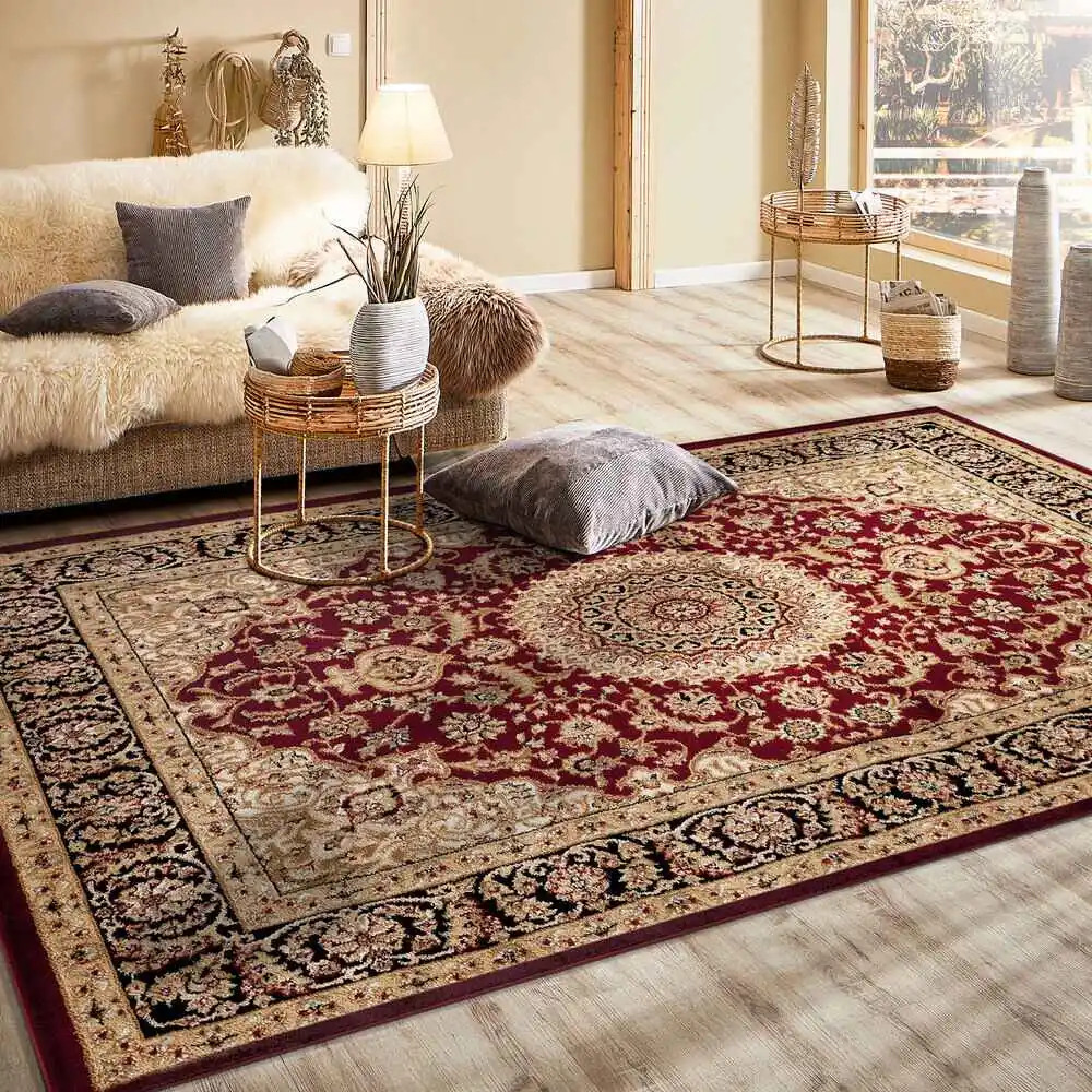 Rugshop Area Rug Traditional Oriental Medallion Carpet Rugs for Living Room 8×10