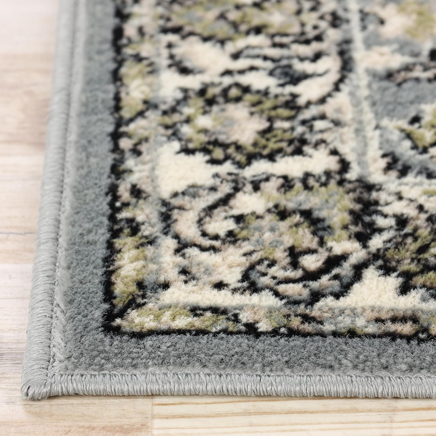 Indoor Area Rug, Jute Backing, Plush Floral Rugs for Entryway, Kitchen Floors…