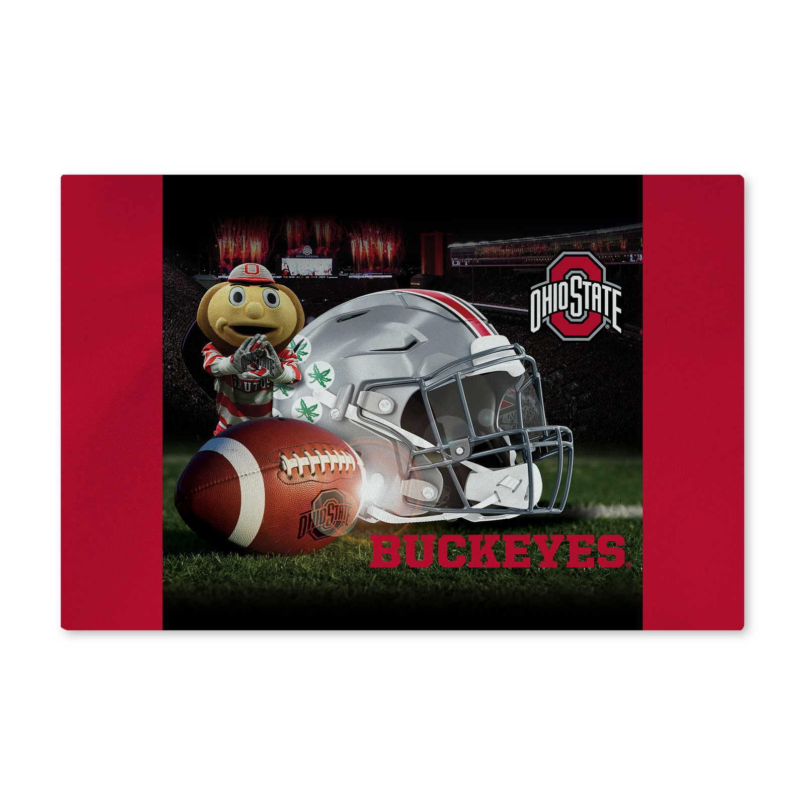 Northwest NCAA Ohio State Buckeyes Gameday Washable Area Floor Rug, 20″ x 32″