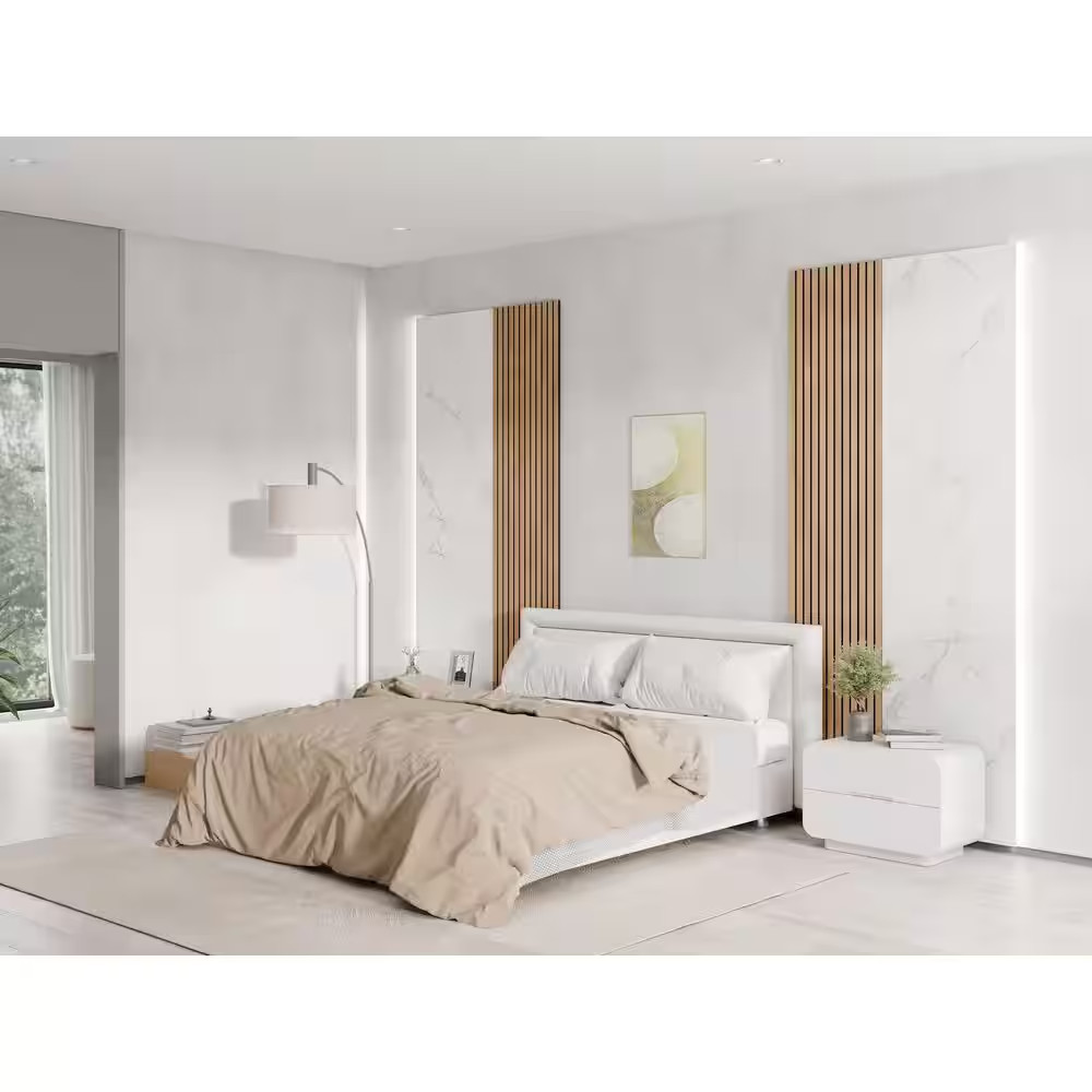 1 In. X 6 In. X 8 Ft. Clear Grade Thermo-Treated Premium Ash Lumber Fluted Sidin