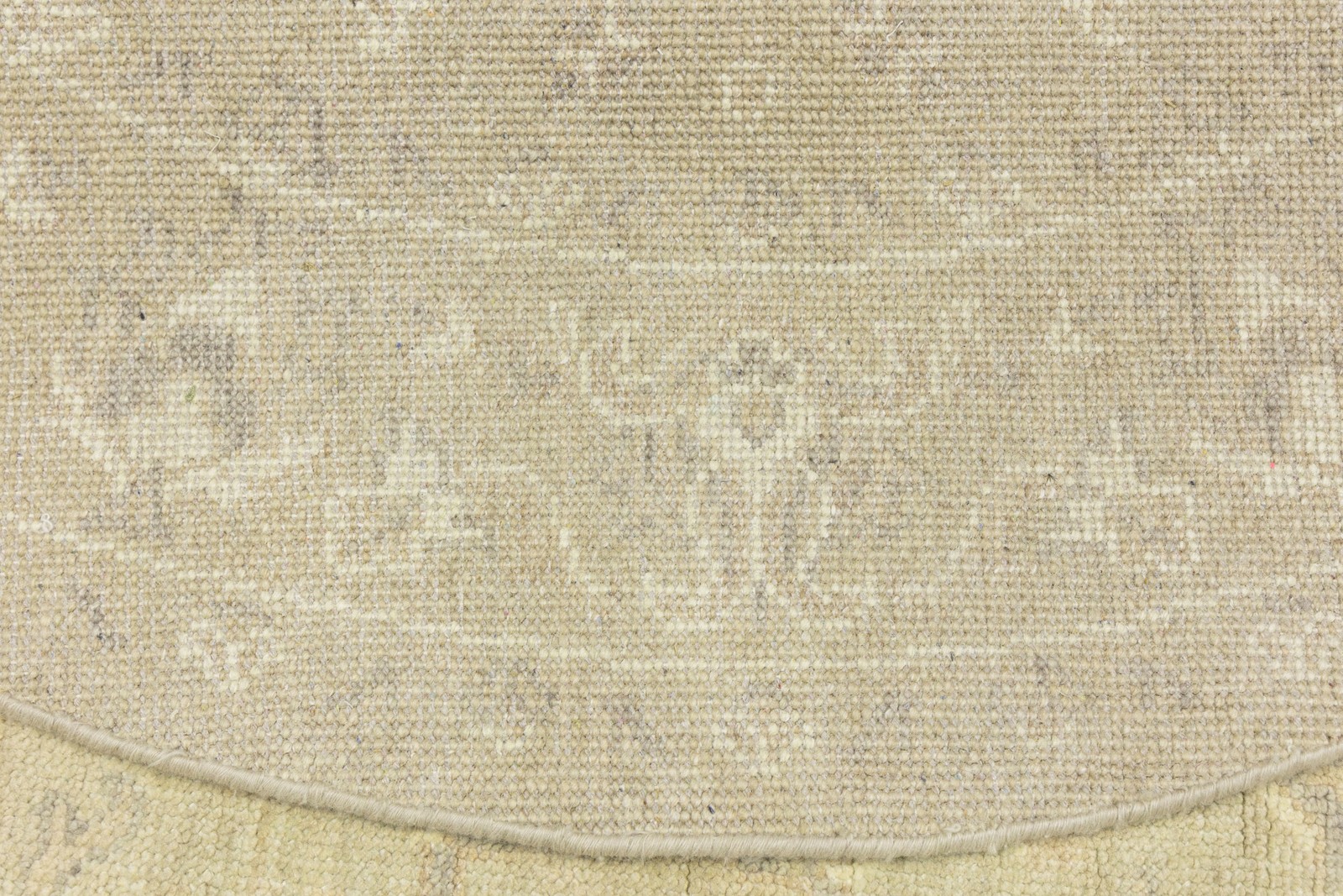 Floral Transitional Hand-Knotted Round Oriental Rug Home Decor Carpet 6X6 ft