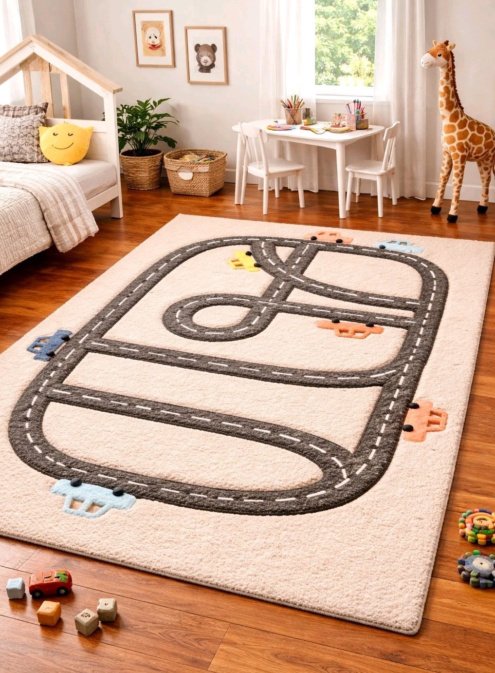 Abstract Line Area Rug Modern Multicolor Soft Contemporary Indoor Carpet Mat Rug