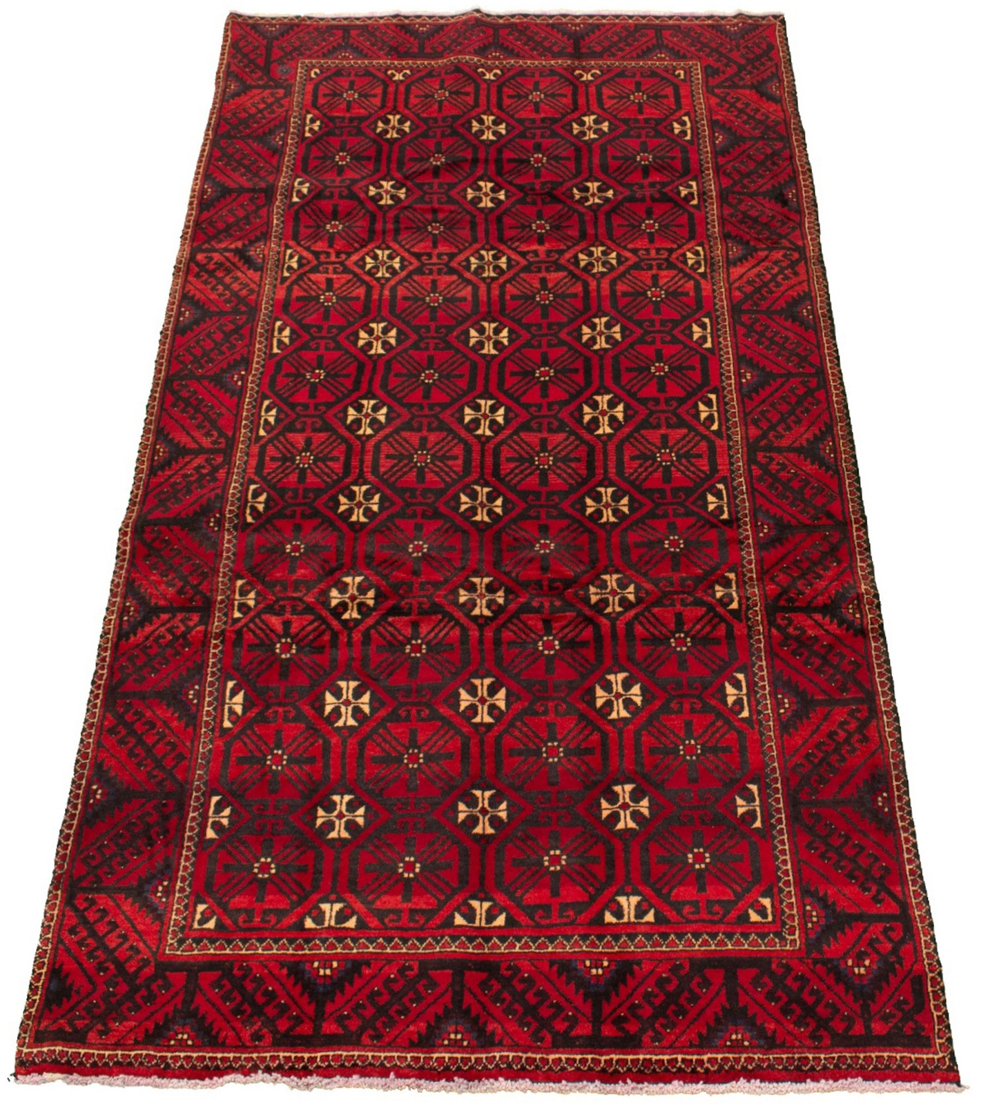 Vintage Traditional Hand-Knotted Area Rug 5’1″ x 9’6″ Oriental Wool Carpet